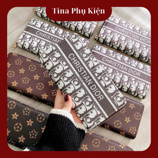 🌈 Tina Phụ Kiện - Ví nữ dài cầm tay, nhiều ngăn, đựng t.iền, thẻ, điện thoại, chất da tổng hợp
