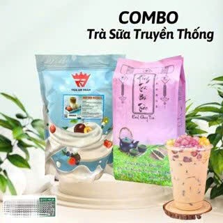 COMBO Trà Sữa Truyền Thống (Hồng Trà+ Bột Sữa) Pha 250 Ly