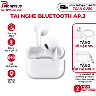 Tai Nghe Không Dây Bluetooth AP3, Tai Nghe Chống Nước Chống Ồn Tai Nghe Đủ Chức Năng Phoneplus