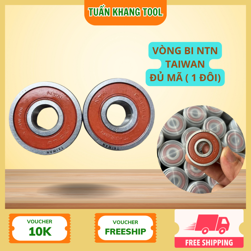 Vòng bi bạc đạn NTN chính hãng đủ 4 mã 6201-6301-6300-6203 Tuấn Khang Tool