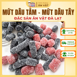 💌 ĐẶC SẢN 💌 Mứt Mix Dâu Tây - Dâu Tằm - Me Cay Đặc Sản Đà Lạt Chua Ngọt - ĐỒ ĂN VẶT NGONSTORE