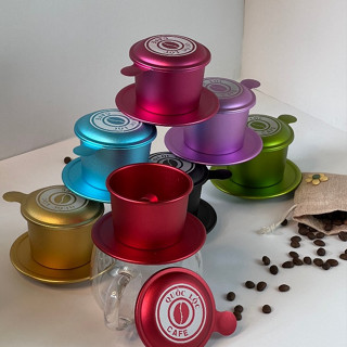 Phin Nhôm Cà Phê Mạ Màu - Pha Phin Chuẩn - Quốc Lộc