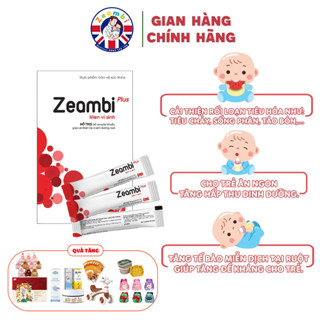 Men Vi Sinh Zeambi Bao Kép Plus  - 30 gói -Tiêu Hóa Khỏe - Cho Bé Ăn Ngon- từ 6 tháng