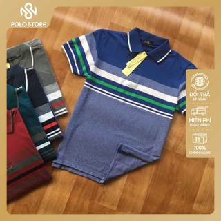 ÁO THUN NAM KẺ SỌC CỔ BẺ- SỌC NEW