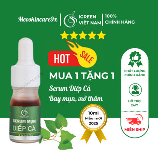  Serum Diếp Cá Igreen sạch mụn ẩn thâm se khít lỗ chân lông da dầu nhạy cảm mẹ bầu sử dụng được 