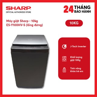 [Shopee - Lắp đặt 0Đ HN HCM] Máy Giặt Sharp 10 Kg ES-Y100HV-S - Shopee Giao toàn quốc+chỉ lắp nội thành HN&HCM