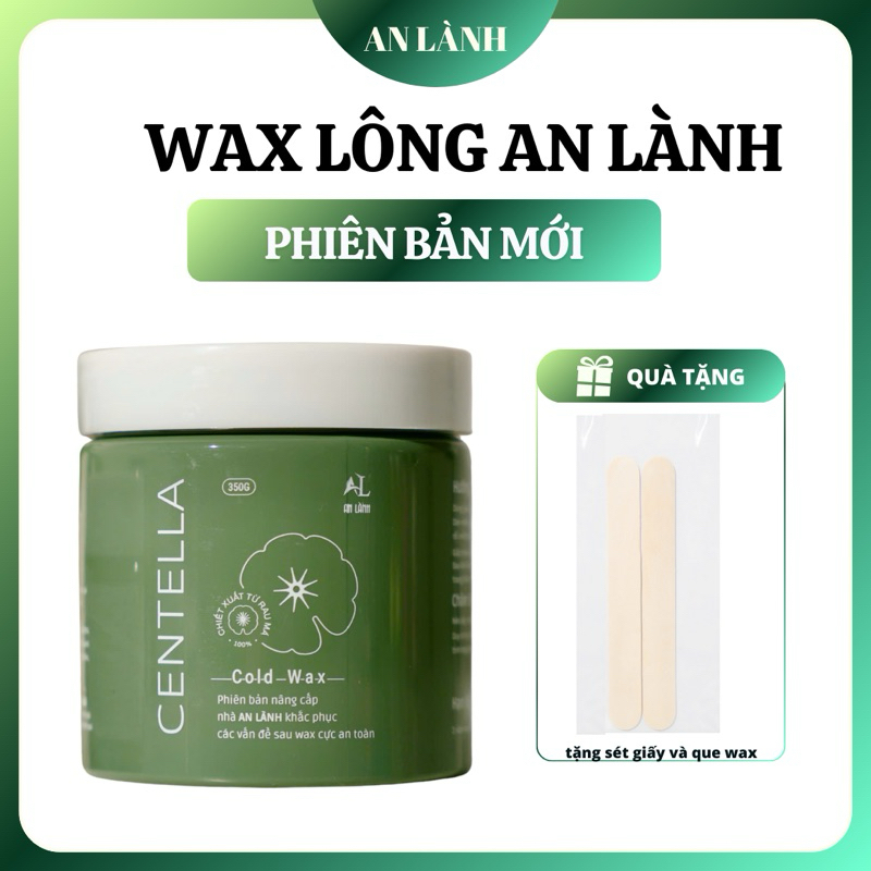 [ 350gr ] Sáp Wax Lông An Lành - Tặng Sét Giấy Và 2 Que Wax
