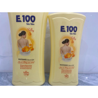 Sữa tắm E100 trắng da mịn màng ( mầu vàng )
