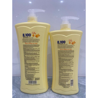Sữa tắm E100 trắng da mịn màng ( mầu vàng )