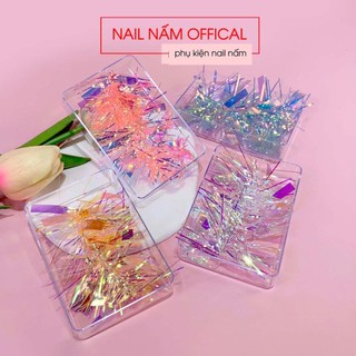 Set giấy bóng kính ánh trai trang trí móng