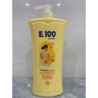 Sữa tắm E100 trắng da mịn màng ( mầu vàng )