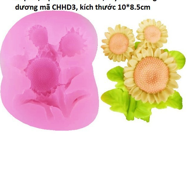 Khuôn silicon cây hoa hướng dương mã CHHD3