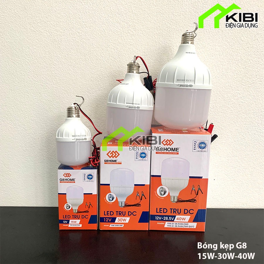 Bóng led trụ kẹp bình 12V, bóng đèn led 12V có đầu kẹp bình G8 HOME