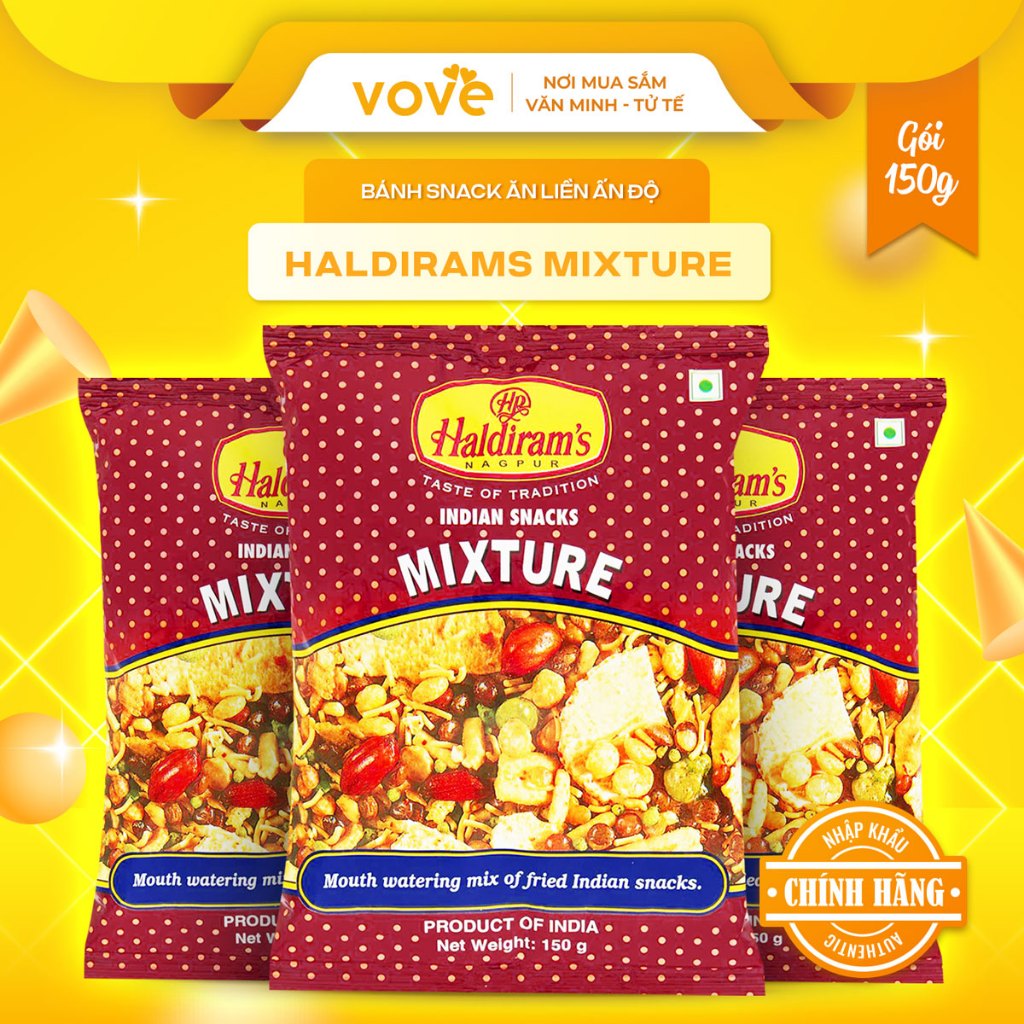 Snack HALDIRAMS Mixture gói 150gr