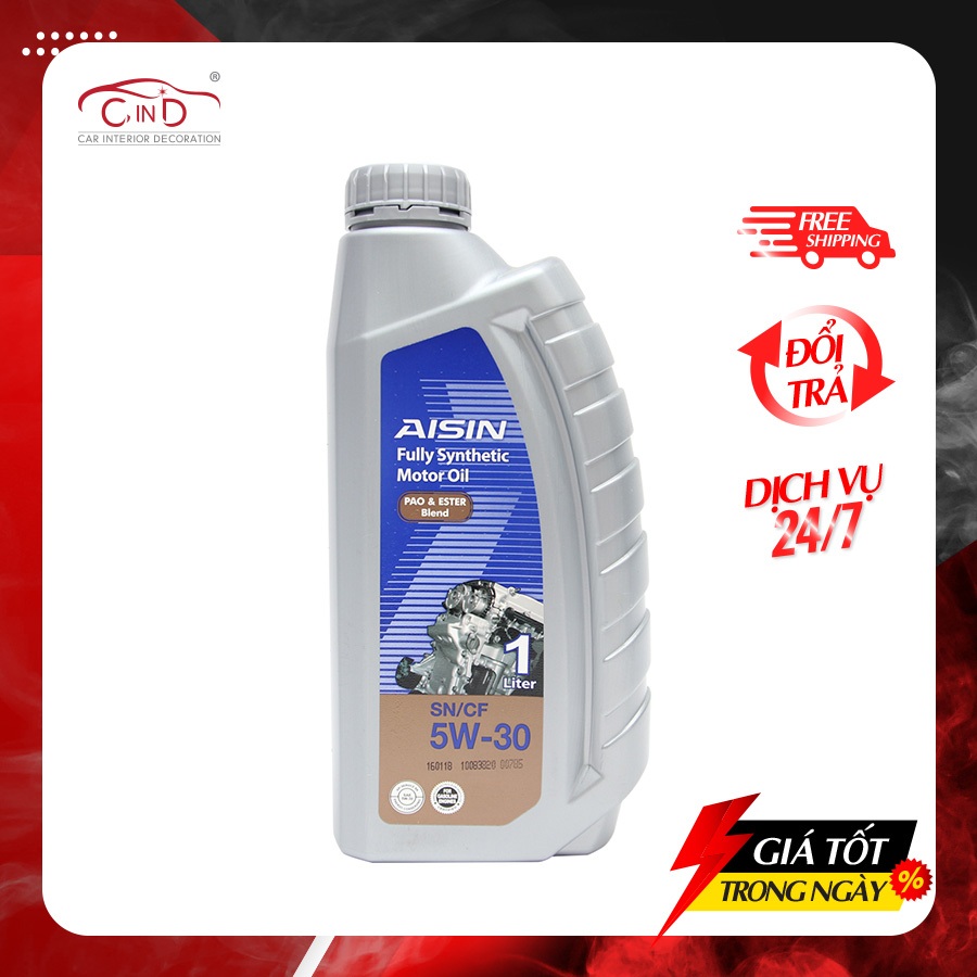 Nhớt Động Cơ AISIN ESEN0531P 5W-30 SN / CF Pao & Ester Blend 1L - Nhập Khẩu Chính Hãng