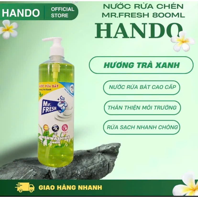 Nước rửa chén bát siêu sạch Mr.Fresh 800ml