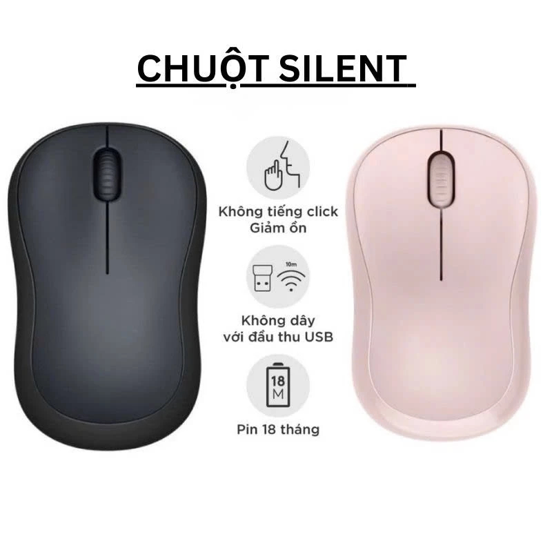 Chuột Không Dây Chuột Silent Logi M.220 Nhạy Bền Giảm Tiếng Ồn Thích Hợp Cho Văn Phòng - H2TMart | BigBuy360 - bigbuy360.vn