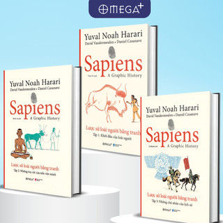  Sách Sapiens: Lược Sử Loài Người Bằng Tranh Tập 1 + 2 + 3 Lẻ Combo  Yuval Noah Harari  omegaplus 