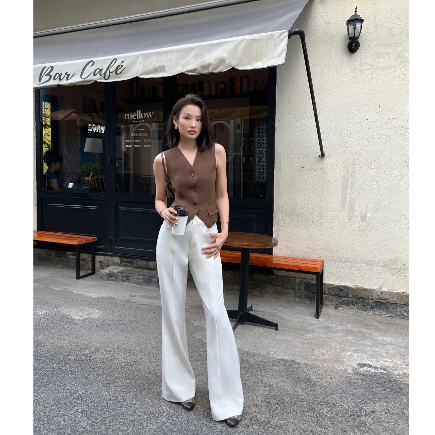 Quần Kaki Nữ Ống Loe La Boutique Dáng Dài Sang Trọng-Q011 | BigBuy360 - bigbuy360.vn