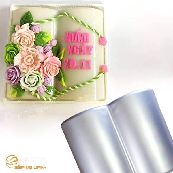Khuôn nhôm đúc hình quyển sách quyển vở làm bánh