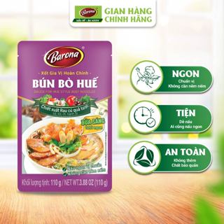 Xốt Gia Vị hoàn chỉnh Barona - Bún Bò Huế 110g/gói