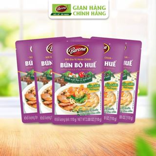 Bộ 5 Gói Xốt Gia Vị Hoàn Chỉnh Barona - Bún Bò Huế 110g/gói