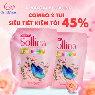 Túi Nước Giặt Sollina 3.2KG - Thơm Lâu, Mềm Vải, Dịu Nhẹ Cho Da Nhạy Cảm