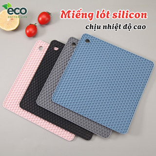 Miếng lót silicon cách nhiệt cao cấp, tấm lót chống xước bếp chịu nhiệt lên tới 200 độ C dễ dàng vệ sinh