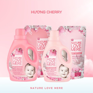   CHÍNH HÃNG  Nước giặt xả NATURE LOVE MERE nội địa Hàn Quốc hương CHERRY  Hoa Anh Đào  an toàn cho bé 