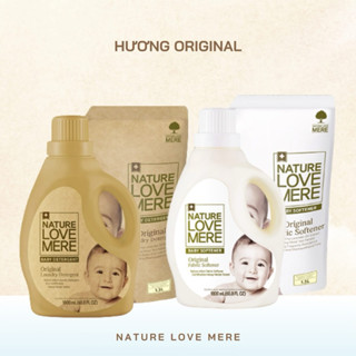   CHÍNH HÃNG  Nước giặt xả thuần chay NATURE LOVE MERE Thảo Mộc nội địa Hàn Quốc hương an toàn cho bé 