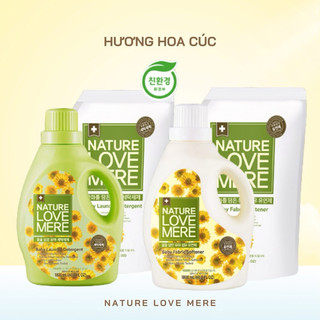   CHÍNH HÃNG  Nước giặt xả thuần chay NATURE LOVE MERE Hoa Cúc nội địa Hàn Quốc an toàn cho bé 