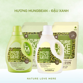   CHÍNH HÃNG  Nước giặt xả thuần chay NATURE LOVE MERE Mungbean nội địa Hàn Quốc an toàn cho bé 