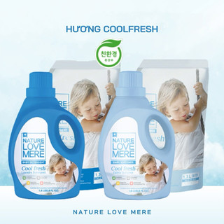   CHÍNH HÃNG  Nước giặt xả thuần chay NATURE LOVE MERE Coolfresh nội địa Hàn Quốc an toàn cho bé 