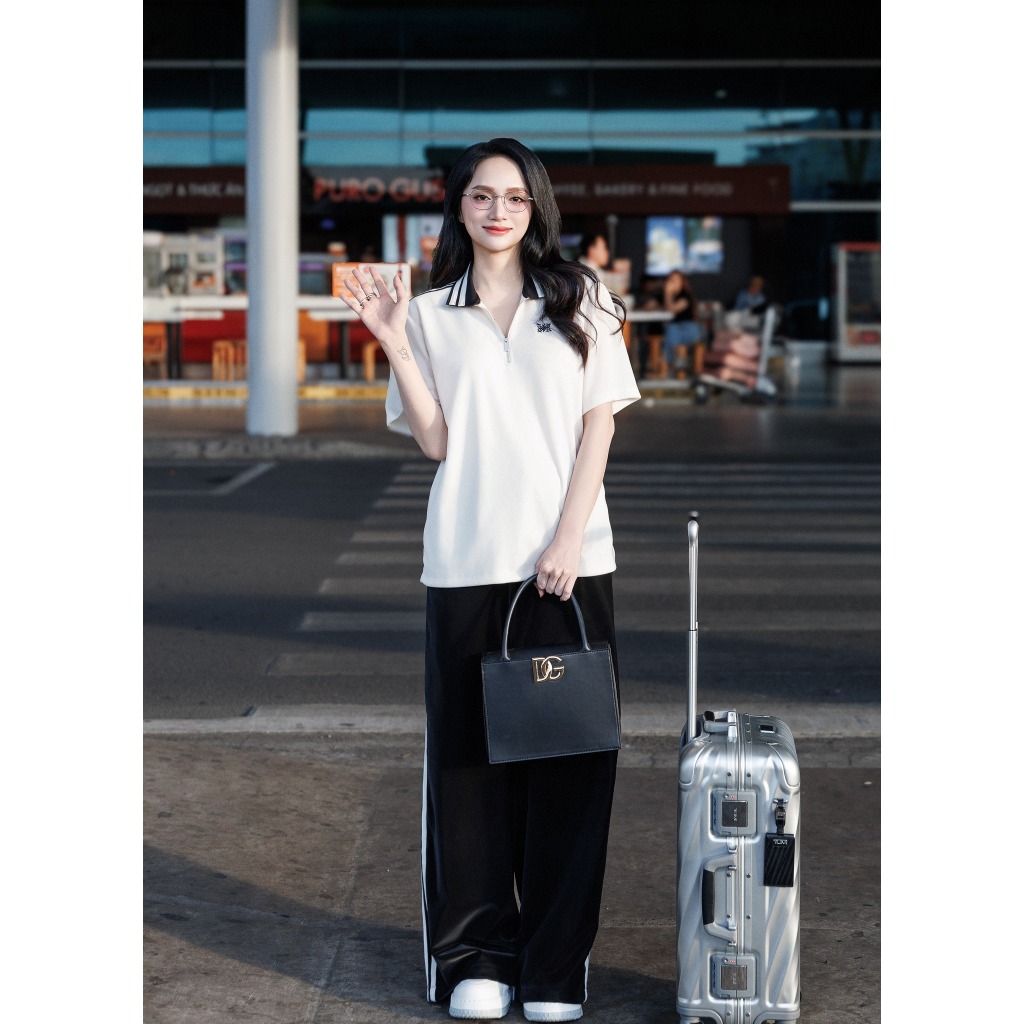 Quần Da  Suông Dáng Dài Nữ DEZUS WANRUI TROUSER_ U4TW240803