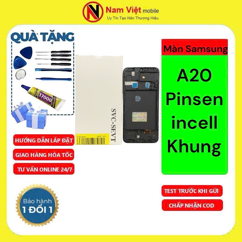 Màn hình Samsung A20 (Pinsen incell khung)