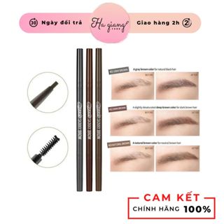  Chì Kẻ Mày 2 Đầu Peripera Speedy Skinny Brow Chì Vẽ Chân Mày Peripera Speedy Skinny Brow đầu bút chì mảnh 1.5mm 