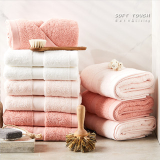  Khăn Tắm Gội Đầu Soft Touch Hàn Quốc Prime 40x80cm - 100% Cotton Mềm Mại Thấm Hút Kháng Khuẩn Tốt 