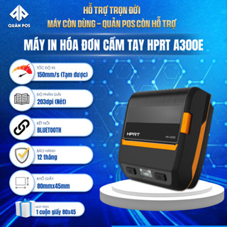  Máy In Hóa Đơn Bluetooth Cầm Tay HPRT A300E – In Bill In Hóa Đơn Thanh Toán 