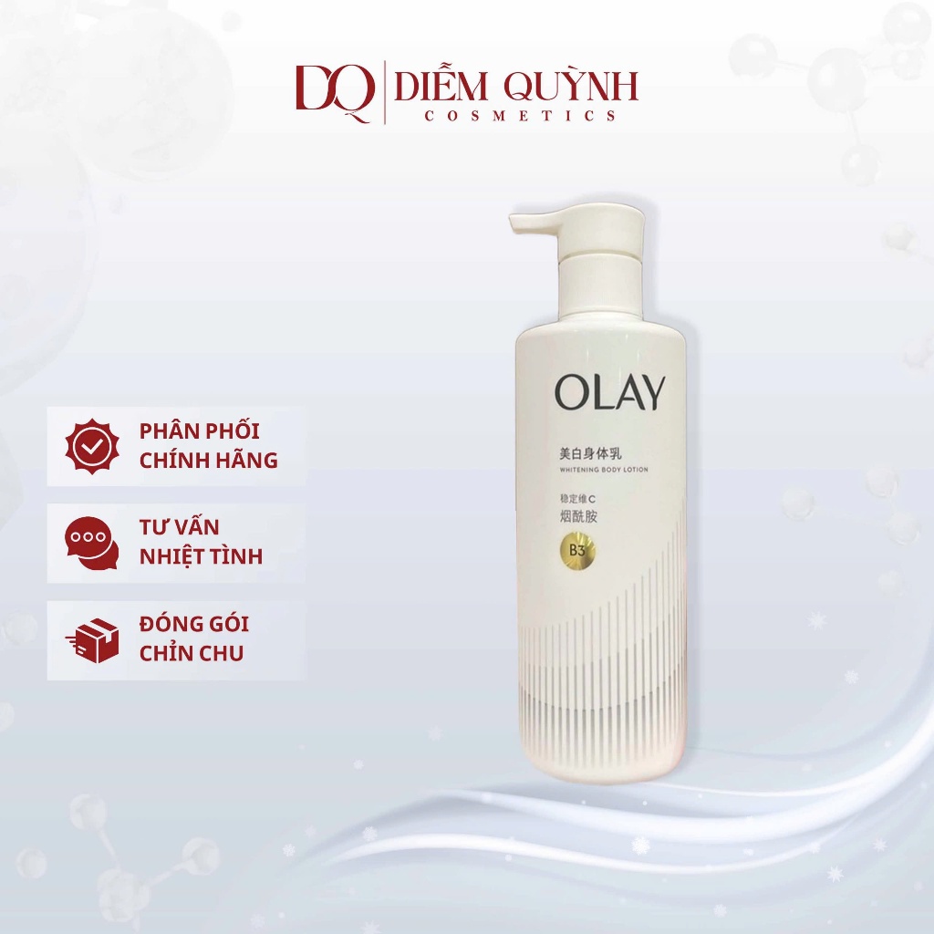 Sữa Tắm - Sữa Dưỡng Thể OLAY Vitamin B3(Niacinamide)+ Retinol +Vitamin C Dưỡng Trắng Da, Dưỡng Ẩm Da