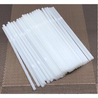 Ống hút trắng cong cao cấp, ống hút sữa