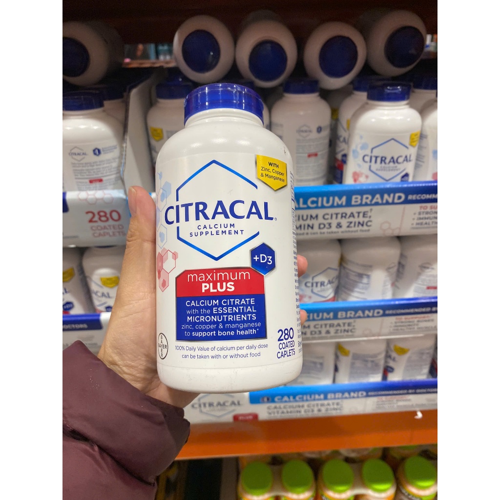 Viên uống bổ sung date 2027 Canxi Citracal Maximum Calcium Citrate +D3 - EDS Mart