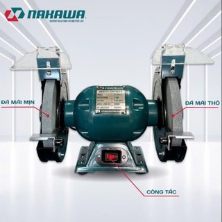 MÀI ĐÁ 2 ĐẦU NAKAWA 375w 200mm dây đồng