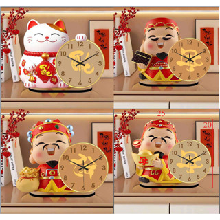  Đồng Hồ Mèo & Thần Tài MiNi Để Bàn Decor Trang Trí Nhà Cửa Đồng Đồ Để Phù Hợp Tặng Quà Cửa Hàng 
