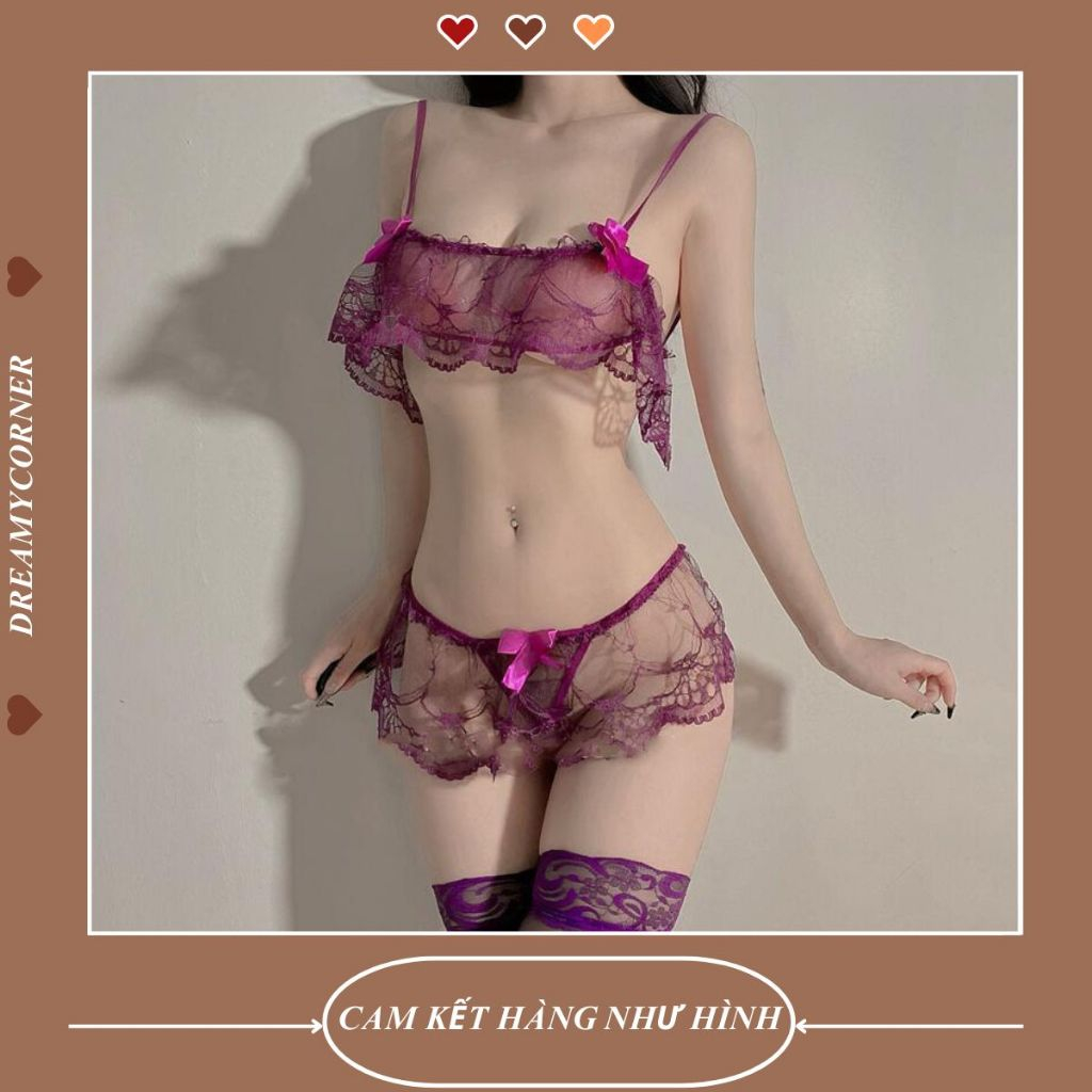 Đồ lót gợi cảm quyến rũ DL04 💕CHE TÊN💕 Bộ đồ lót ren quyến rũ | BigBuy360 - bigbuy360.vn