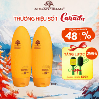  Combo dầu gội và dầu xả kiềm dầu tạo phồng phiên bản nâng cấp Arganmidas - BẢN MỚI 