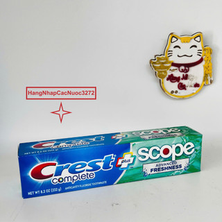 Kem đánh răng Crest scope 232g mỹ date 2026-sét 5 cây