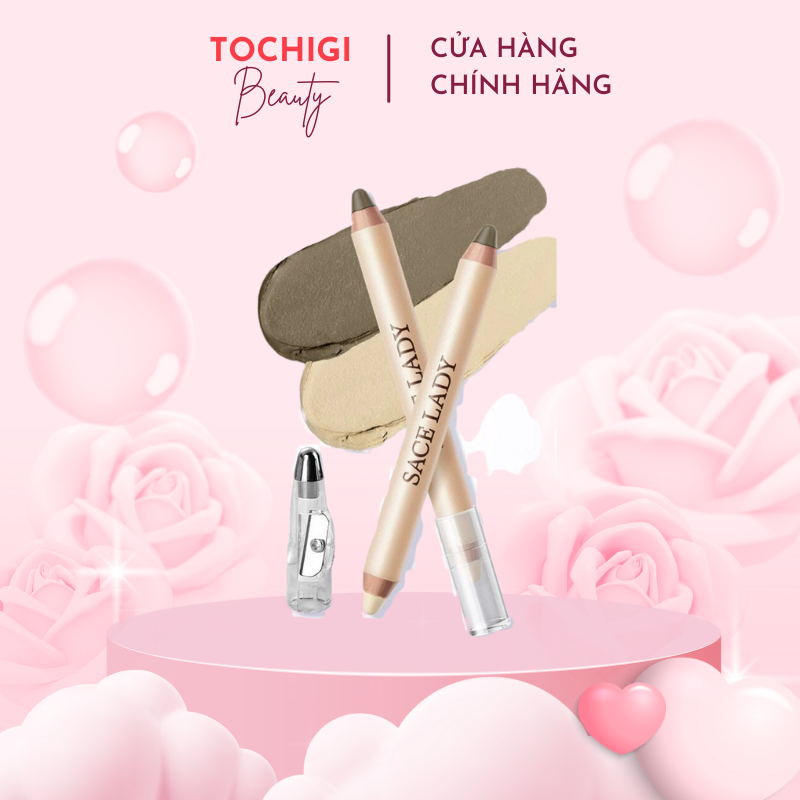 Bút Tạo Khối SACE LADY hai đầu trang điểm Mượt Mà Tự Nhiên 3.2g