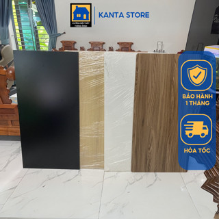 Mặt Bàn, Tấm Ván Kệ Hình Chữ Nhật Gỗ MDF (rộng 40-50-60cm x dài 120cm), Màu Trắng - Đen - Vân Gỗ - Óc Chó