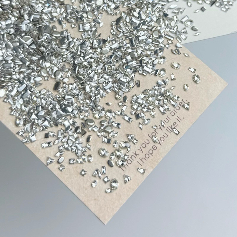 Đá đính VIỀN MÓNG tay, trang trí nail, siêu sáng, size MINI, chân bằng_ Trung Pham Nail