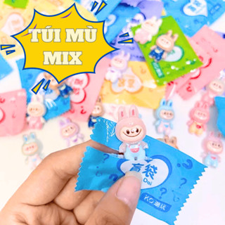 Set Charm Mini Capybara Labubu Dạ Quang Phát Sáng- Charm phụ kiện trang trí, Có túi mù tự xé